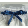 2016 Hotsale Bridal Leg Garter With Flower Something Blue Ribbon Bow Wedding Garter